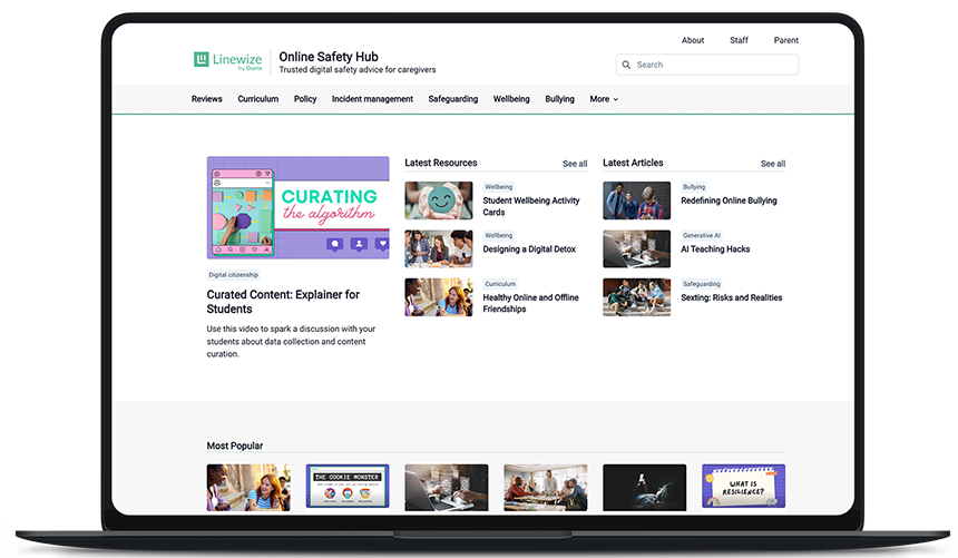 Online Safety Hub - Education for Parents and Staff - Linewize
